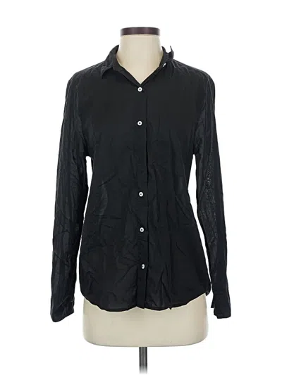 Pre-owned Everlane Long Sleeve Button Down Shirt In Black