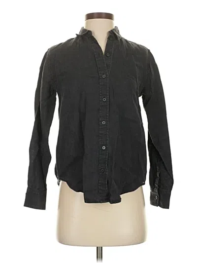 Pre-owned Everlane Long Sleeve Button Down Shirt In Black