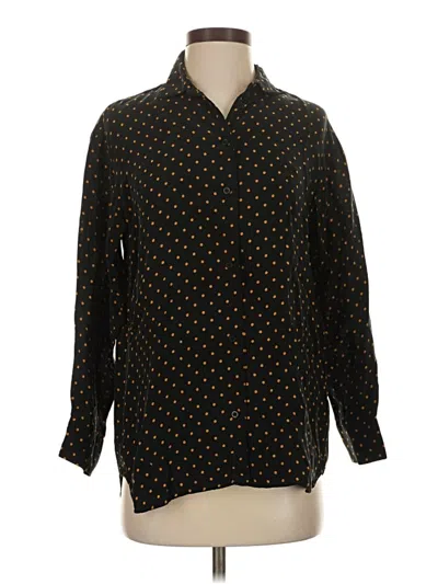 Pre-owned Everlane Long Sleeve Button Down Shirt In Black