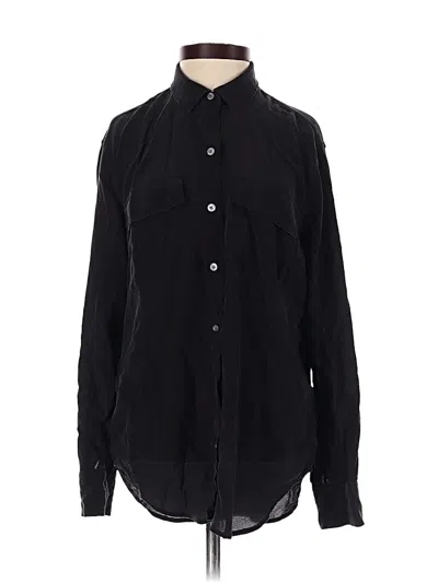 Pre-owned Everlane Long Sleeve Button Down Shirt In Black