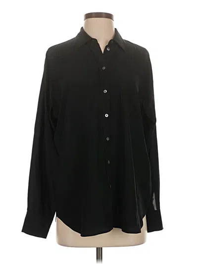 Pre-owned Everlane Long Sleeve Button Down Shirt In Black