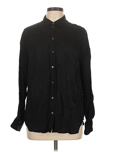 Pre-owned Everlane Long Sleeve Button Down Shirt In Black