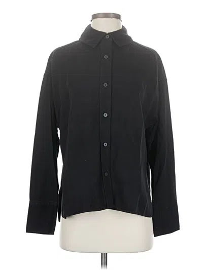Pre-owned Everlane Long Sleeve Button Down Shirt In Black