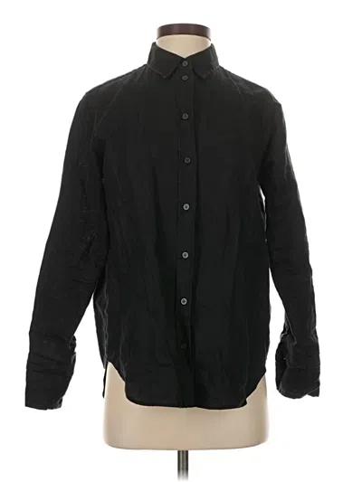 Pre-owned Everlane Long Sleeve Button Down Shirt In Black