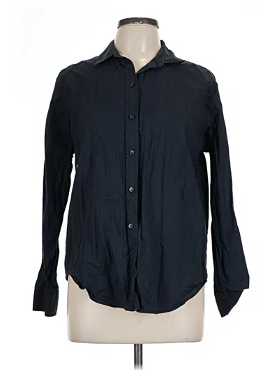 Pre-owned Everlane Long Sleeve Button Down Shirt In Black