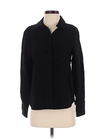 Pre-owned Everlane Long Sleeve Button Down Shirt In Black