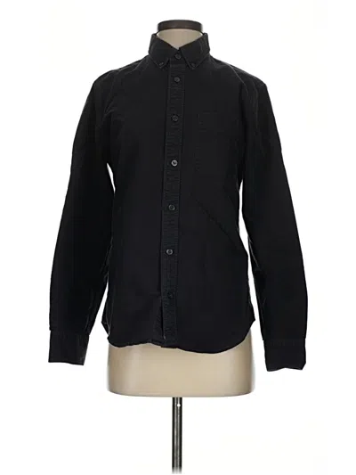 Pre-owned Everlane Long Sleeve Button Down Shirt In Black