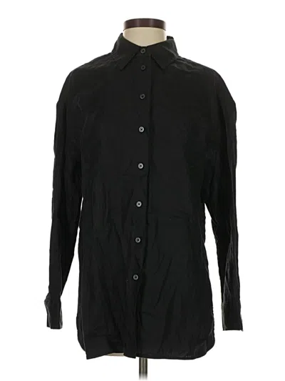 Pre-owned Everlane Long Sleeve Button Down Shirt In Black