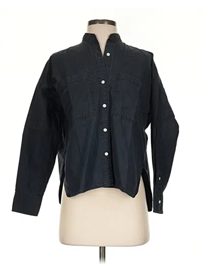 Pre-owned Everlane Long Sleeve Button Down Shirt In Black