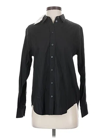 Everlane Long Sleeve Button Down Shirt In Black