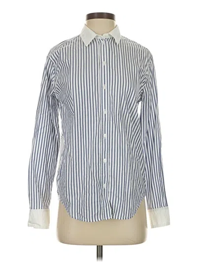 Pre-owned Everlane Long Sleeve Button Down Shirt In Blue