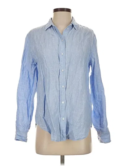 Pre-owned Everlane Long Sleeve Button Down Shirt In Blue