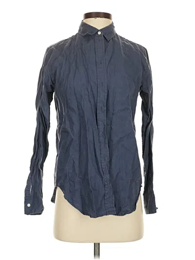 Pre-owned Everlane Long Sleeve Button Down Shirt In Blue