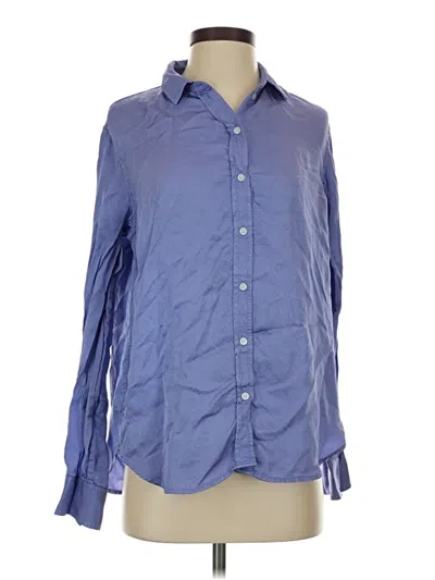 Pre-owned Everlane Long Sleeve Button Down Shirt In Blue