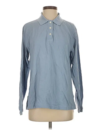 Pre-owned Everlane Long Sleeve Button Down Shirt In Blue