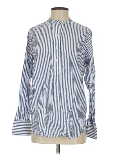 Pre-owned Everlane Long Sleeve Button Down Shirt In Blue