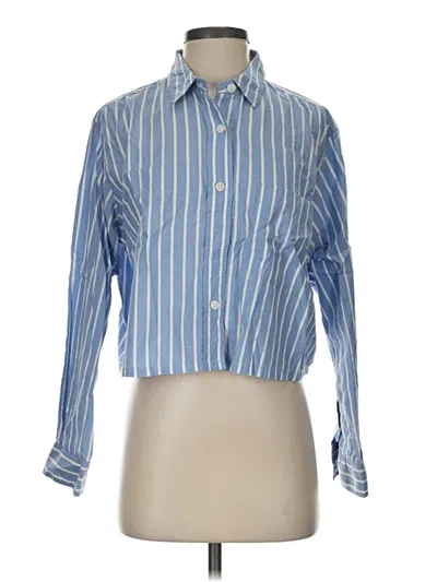 Pre-owned Everlane Long Sleeve Button Down Shirt In Blue