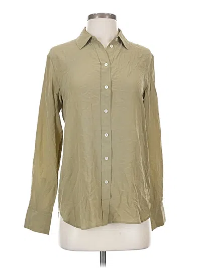 Pre-owned Everlane Long Sleeve Button Down Shirt In Brown