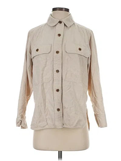 Pre-owned Everlane Long Sleeve Button Down Shirt In Brown