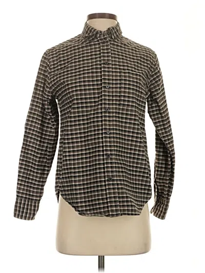 Pre-owned Everlane Long Sleeve Button Down Shirt In Brown