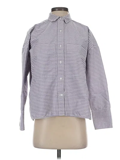 Pre-owned Everlane Long Sleeve Button Down Shirt In Gray