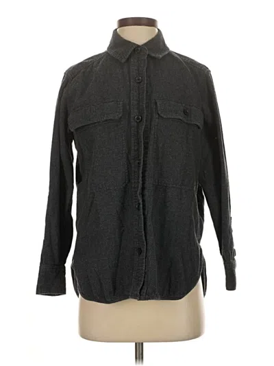 Pre-owned Everlane Long Sleeve Button Down Shirt In Gray