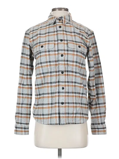 Pre-owned Everlane Long Sleeve Button Down Shirt In Gray