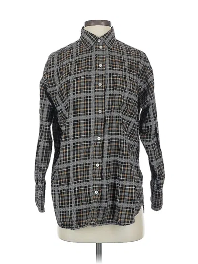 Pre-owned Everlane Long Sleeve Button Down Shirt In Gray