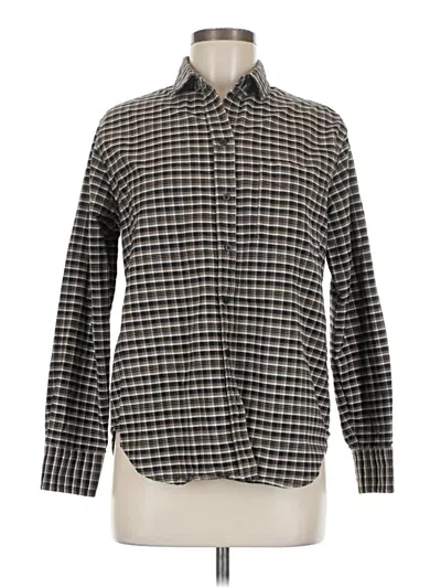 Pre-owned Everlane Long Sleeve Button Down Shirt In Gray