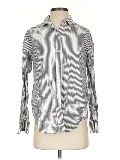 Pre-owned Everlane Long Sleeve Button Down Shirt In Gray