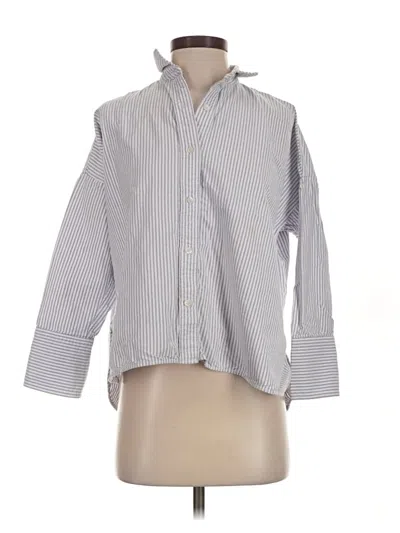 Pre-owned Everlane Long Sleeve Button Down Shirt In Gray