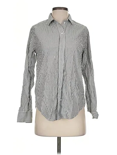 Pre-owned Everlane Long Sleeve Button Down Shirt In Gray