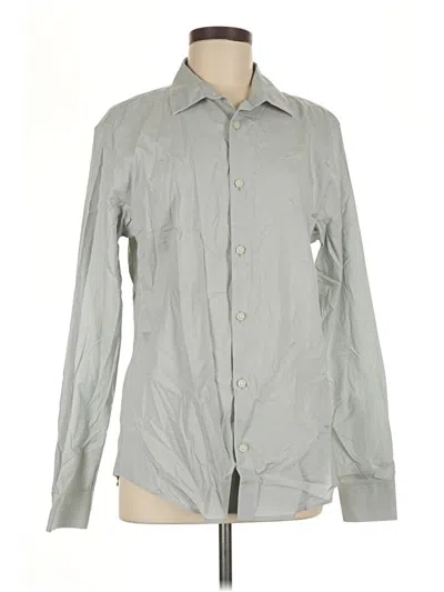 Pre-owned Everlane Long Sleeve Button Down Shirt In Gray