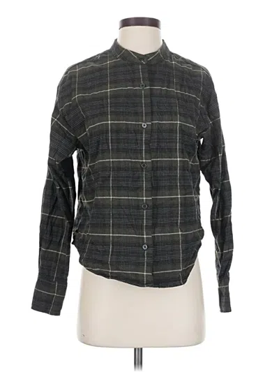 Pre-owned Everlane Long Sleeve Button Down Shirt In Green