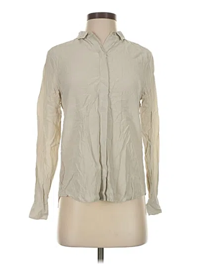 Pre-owned Everlane Long Sleeve Button Down Shirt In Ivory