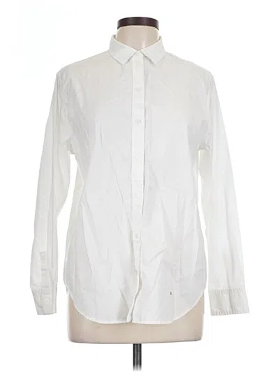 Pre-owned Everlane Long Sleeve Button Down Shirt In Ivory