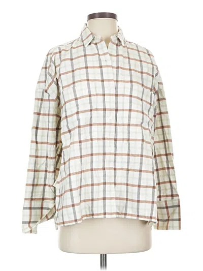 Pre-owned Everlane Long Sleeve Button Down Shirt In Ivory