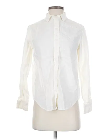 Pre-owned Everlane Long Sleeve Button Down Shirt In Ivory
