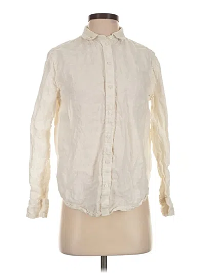 Pre-owned Everlane Long Sleeve Button Down Shirt In Ivory