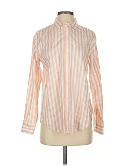 Pre-owned Everlane Long Sleeve Button Down Shirt In Orange