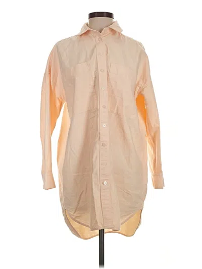Pre-owned Everlane Long Sleeve Button Down Shirt In Orange