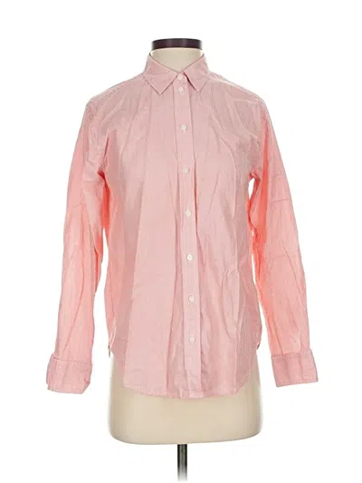 Pre-owned Everlane Long Sleeve Button Down Shirt In Pink
