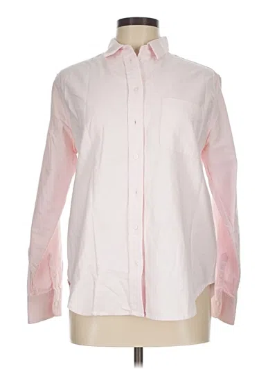 Pre-owned Everlane Long Sleeve Button Down Shirt In Pink