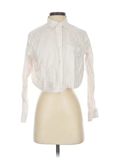 Pre-owned Everlane Long Sleeve Button Down Shirt In White