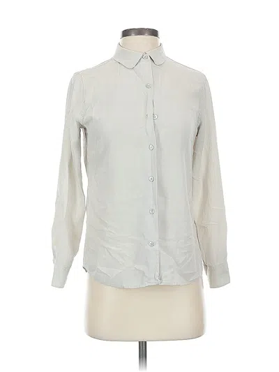 Pre-owned Everlane Long Sleeve Button Down Shirt In White