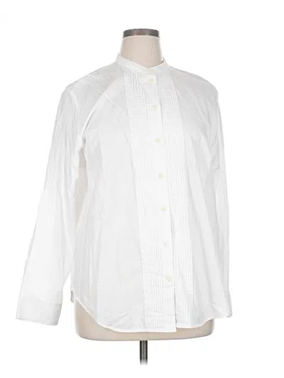Pre-owned Everlane Long Sleeve Button Down Shirt In White