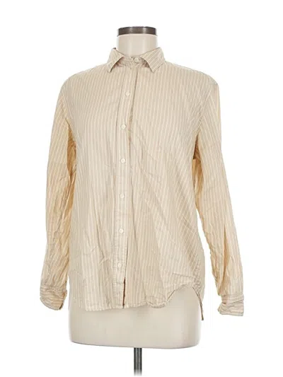 Pre-owned Everlane Long Sleeve Button Down Shirt In White