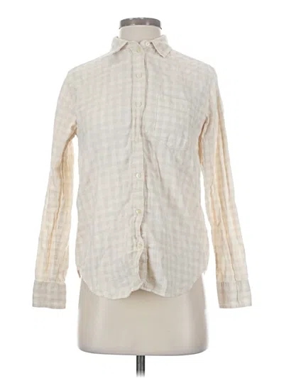 Pre-owned Everlane Long Sleeve Button Down Shirt In White