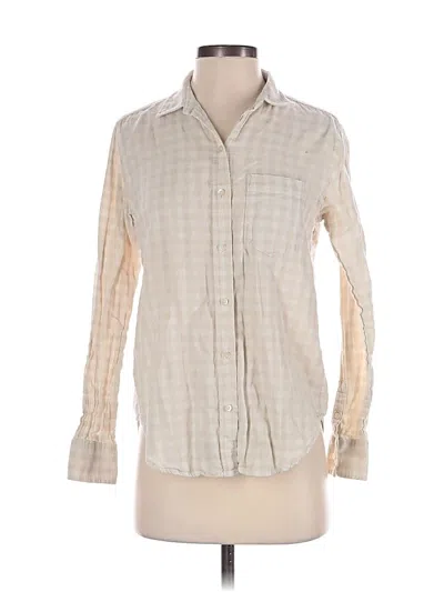 Pre-owned Everlane Long Sleeve Button Down Shirt In White