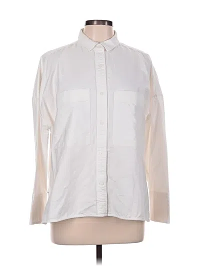 Pre-owned Everlane Long Sleeve Button Down Shirt In White